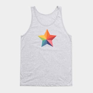 Geometric chromatic star Tank Top